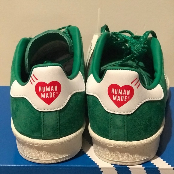 Adidas Campus x Human made Green suede Mens size 7 - Picture 4 of 12